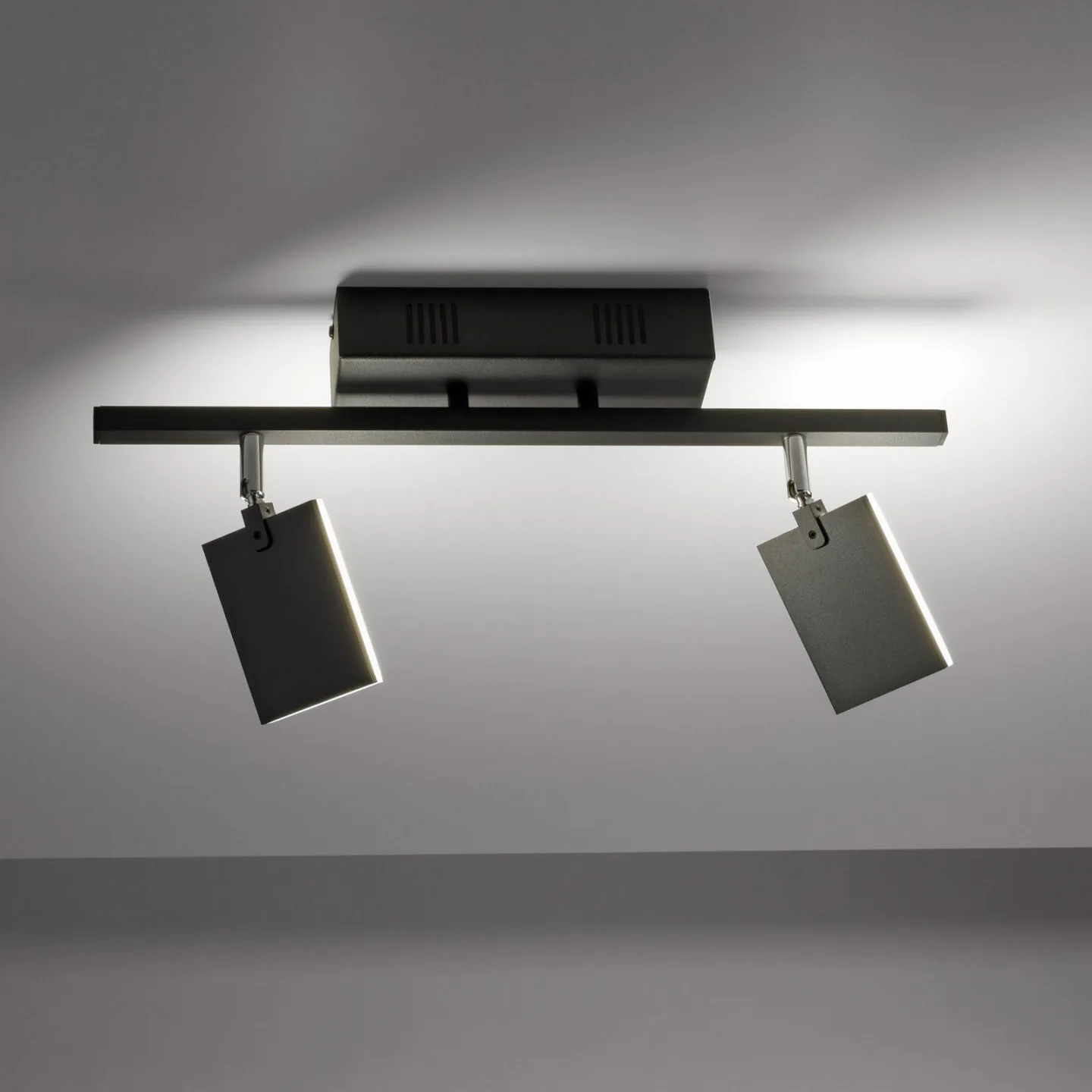 Mira Deckenlampe, black pearl, 2-flammig, Remote, CCT - PURE - Wohnzimmer - Modern - Metall - Mehrflammig