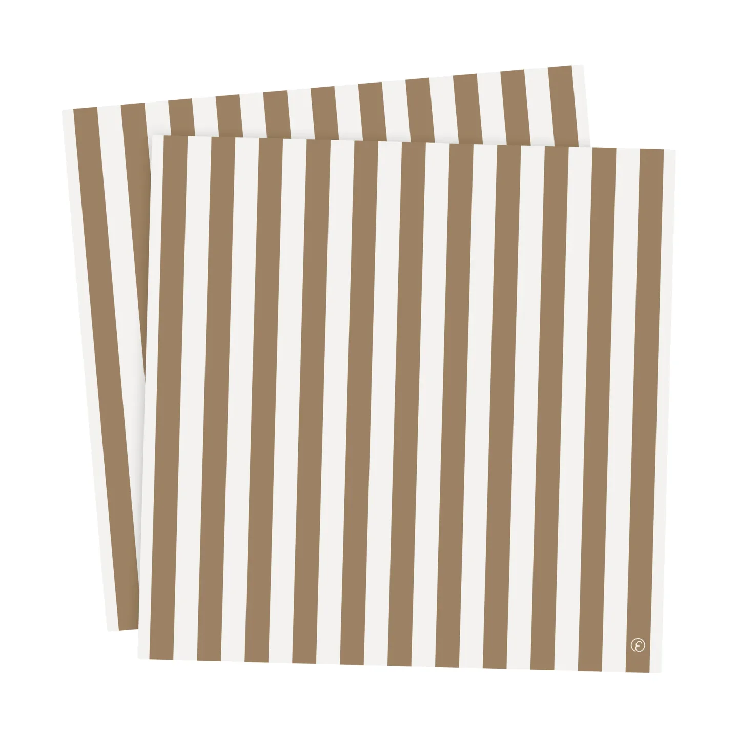 ERNST Ernst Serviette gestreift 33x33 cm 20er-Pack Kola-weiß
