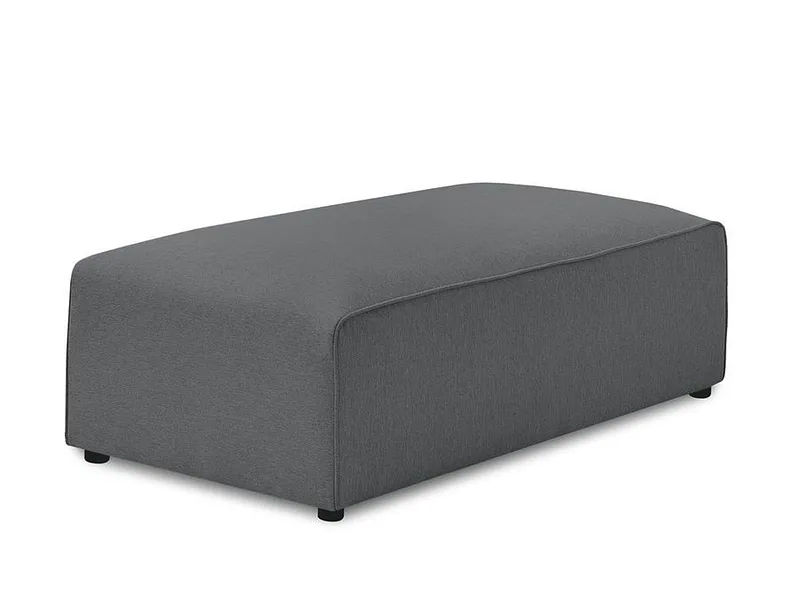 Hocker BOBOCHIC MEGEVE 70x140x45cm stoff chiniert dunkelgrau