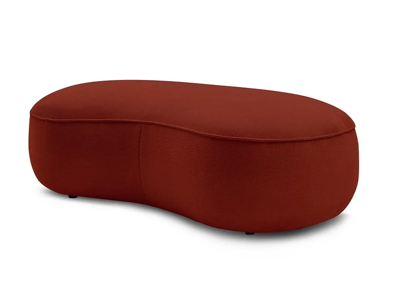 Hocker BOBOCHIC SAINT-GERMAIN 90x147x47cm stoff mit textur rot