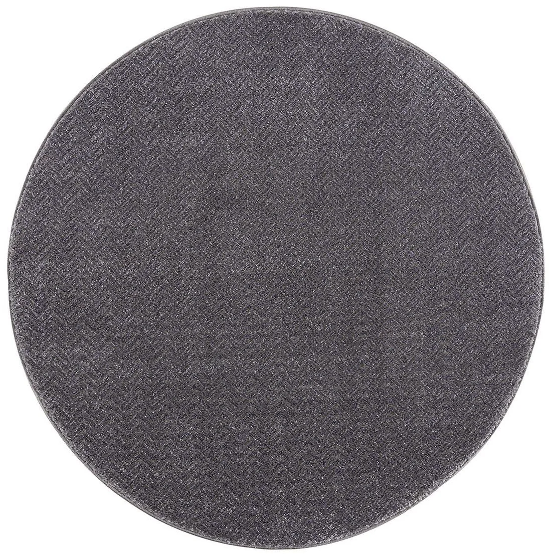 Runde tepper - Pandora (grå) (Størrelse: Ø 120 cm)