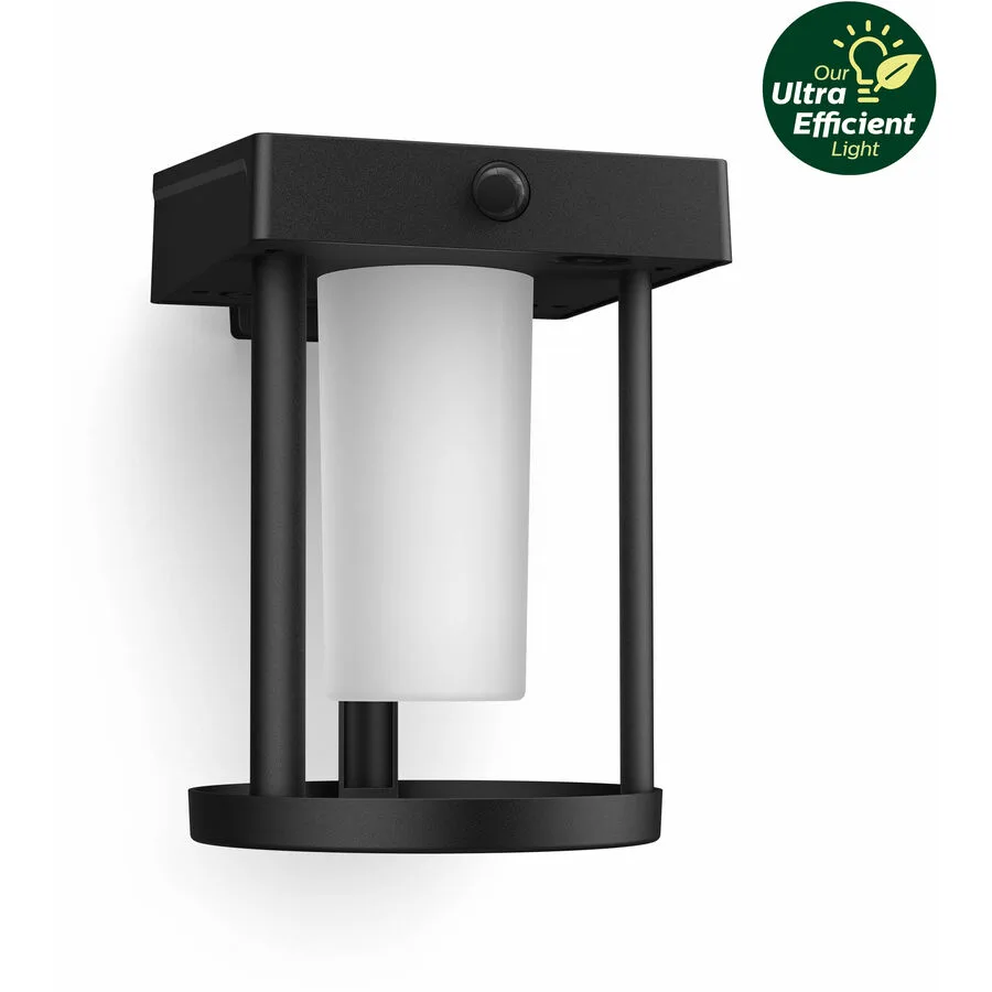 Solarlampe Philips Schwarz Kunststoff 14 cm 20.5 cm - LED - Lichtfarbe: Warmweiss - LED Energiesparlampen