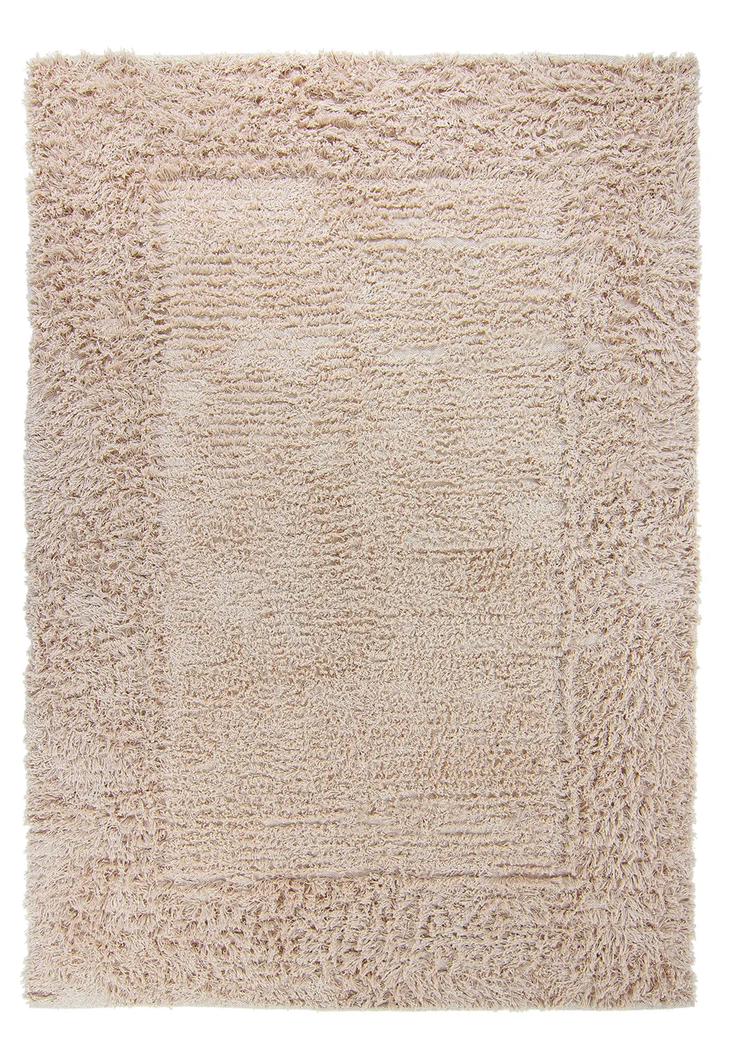 Ryetepper - Aline Natural Cotton Shaggy (beige) (Størrelse: 200 x 290 cm)