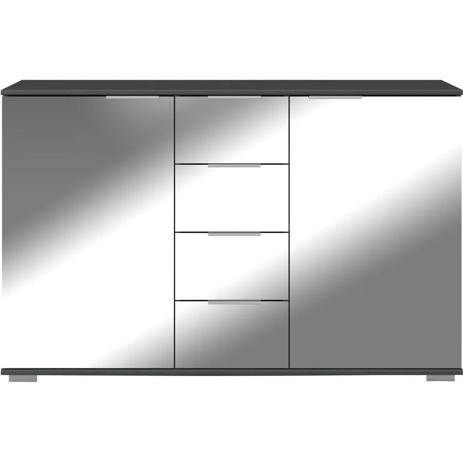 Kommode Peyton C Spiegelglas Holzwerkstoff B 130 H 83 cm