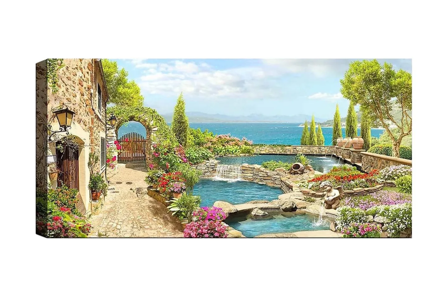 Canvastavla YTY Cities & Countries Flerfärgad - 120x50 cm
