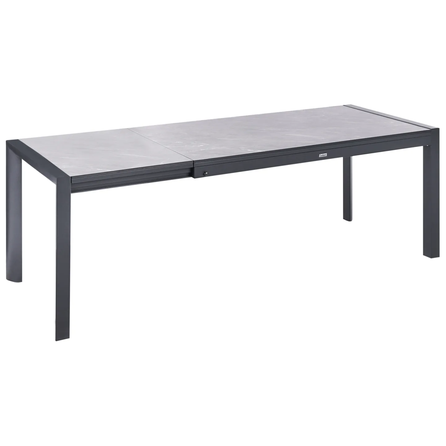 Utdragbart Matbord utomhus Binasco 90x160/220 cm - Grå/Svart