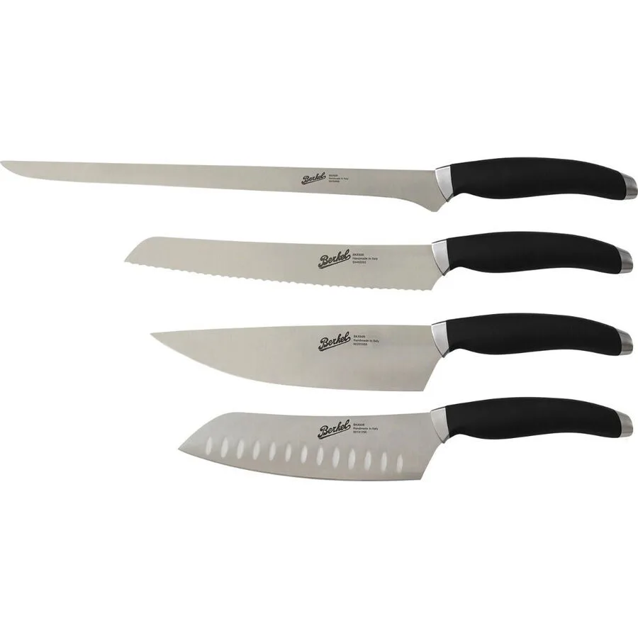 Berkel Messer-Set Teknica schwarz Stahl