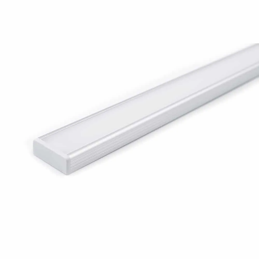 Aluminiumprofil Set U Låg 24x9mm 2000mm