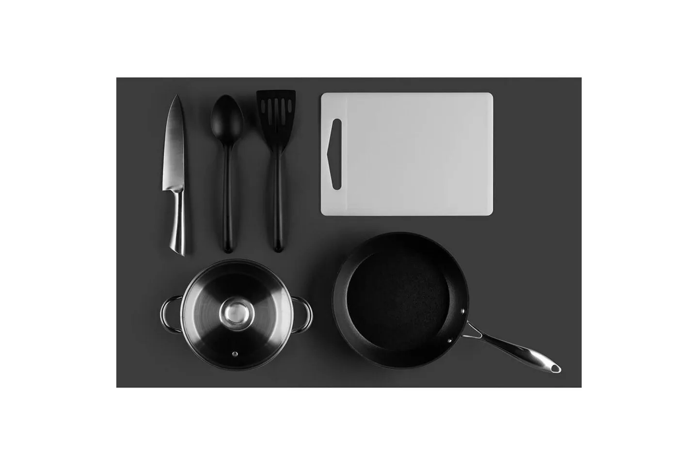 Köksset Maku Basic 6 Delar - Svart||Vit