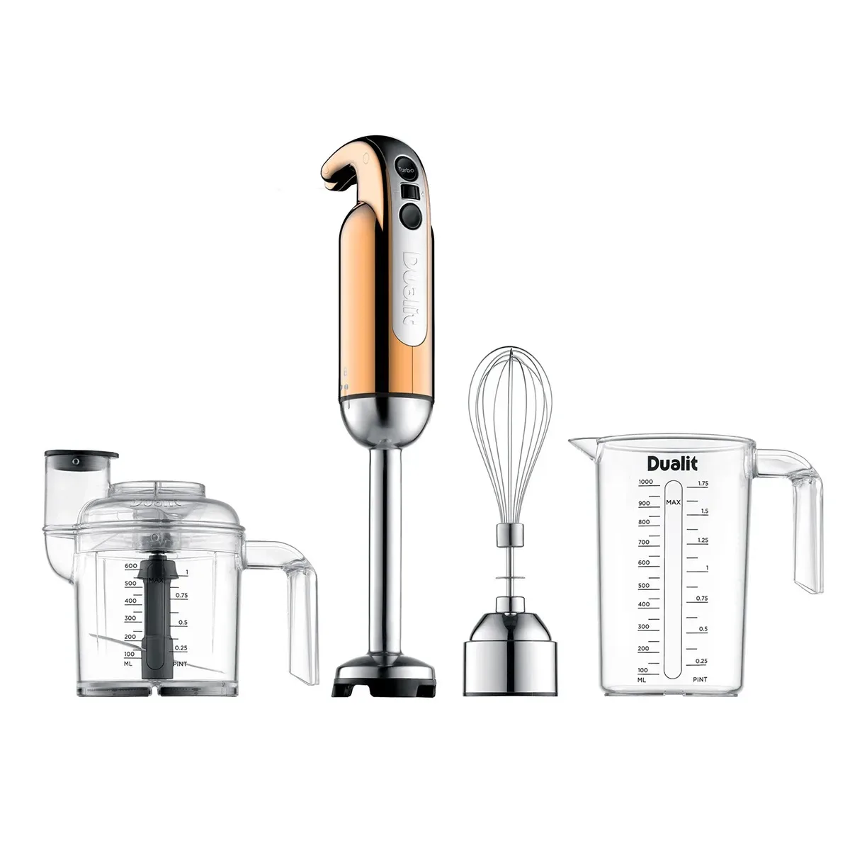 Dualit Dualit Stabmixer mit Zubehör Kupfer