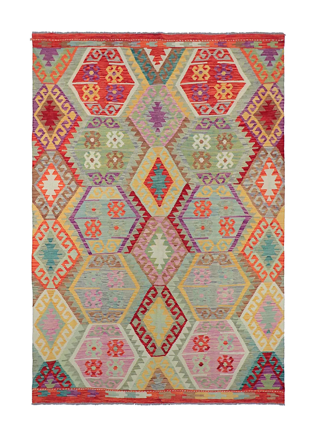 Orientalsk Teppe - Vegi Kelim Hand Woven - 172 x 256 cm (Størrelse: 172 x 256 cm)