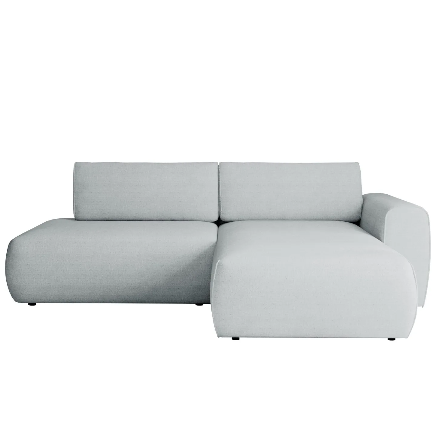 Milias 3-sits Bäddsoffa med Divan Höger och Förvaring - Grå