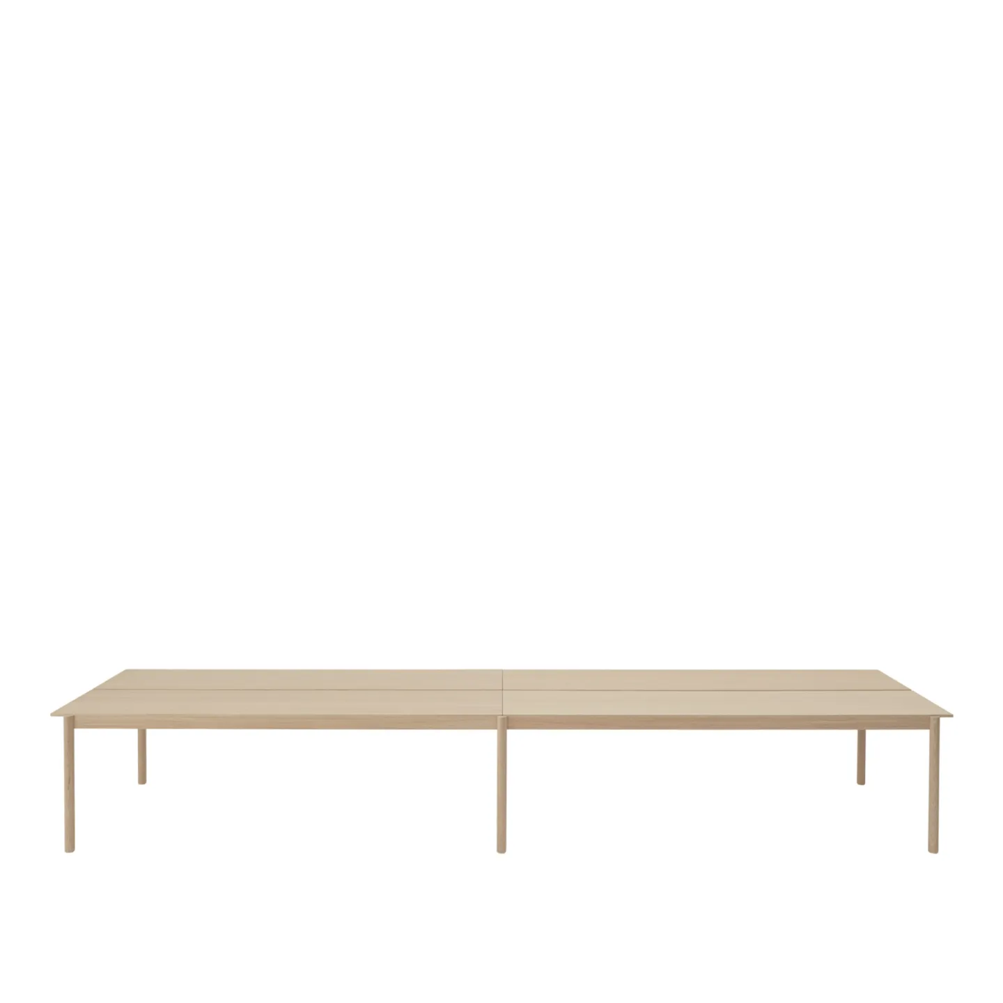 Muuto - Linear system table 110cm oak veneer/oak - Thomas Bentzen - Trä