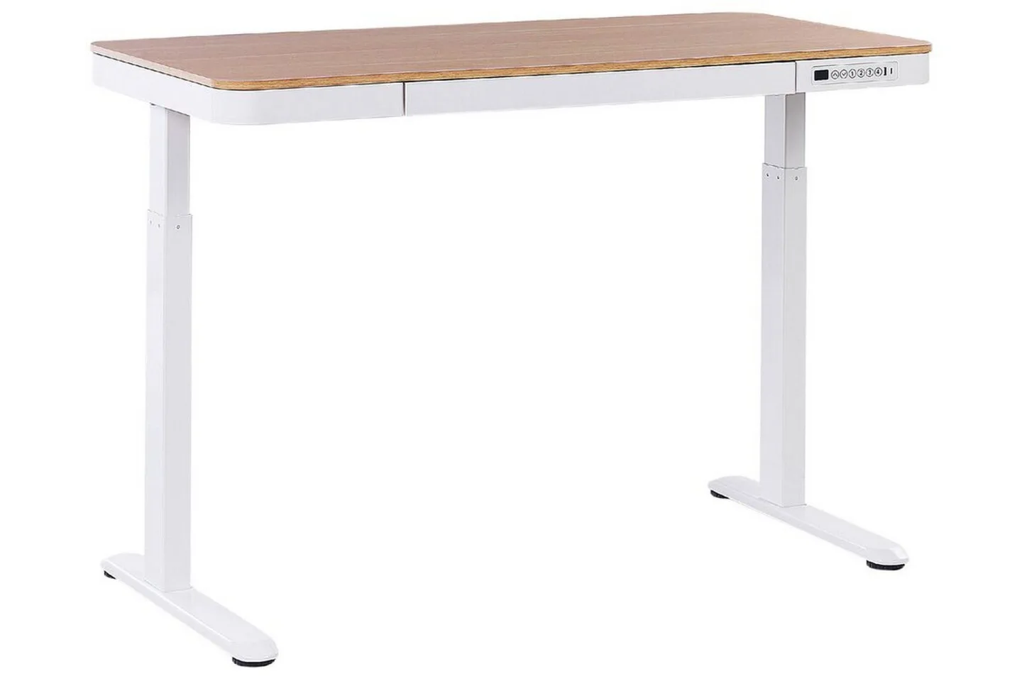 Farhan Skrivbord 60x120 cm - Vit/Ljust trä
