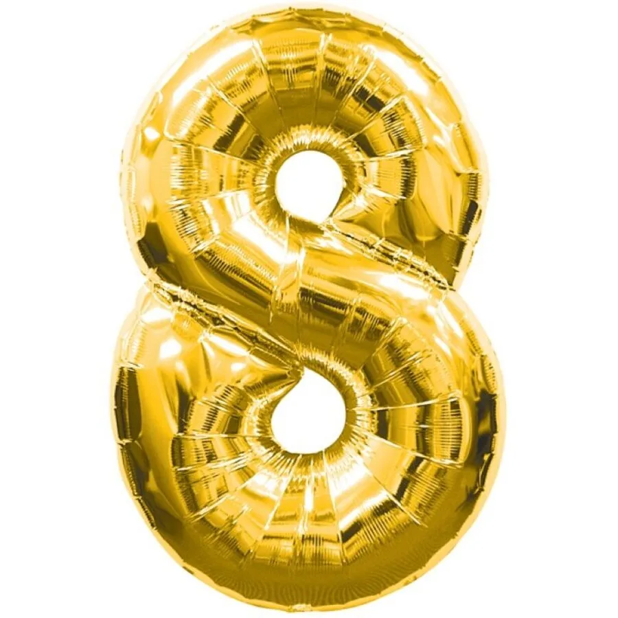 Luftballons Office gold Folie H 86 cm 1 Stk