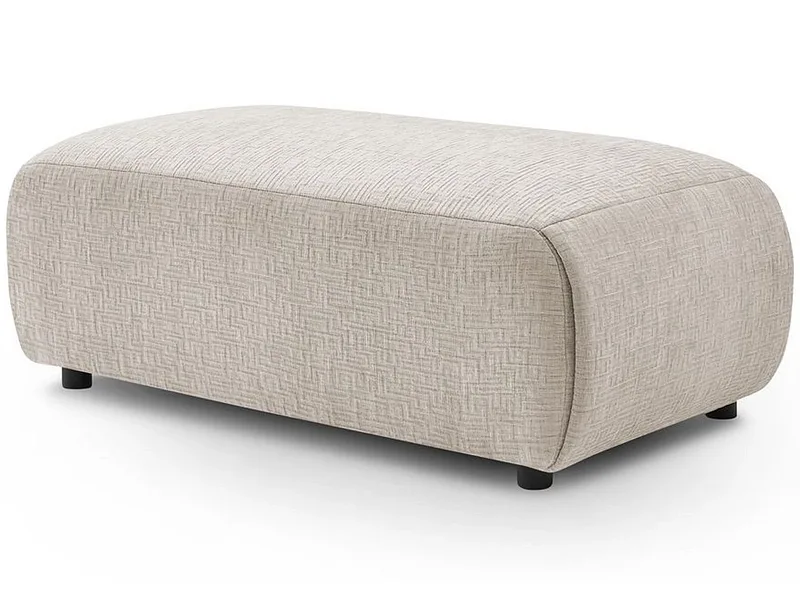 Hocker BOBOCHIC JEANNE 117x66x45cm stoff mit textur beige