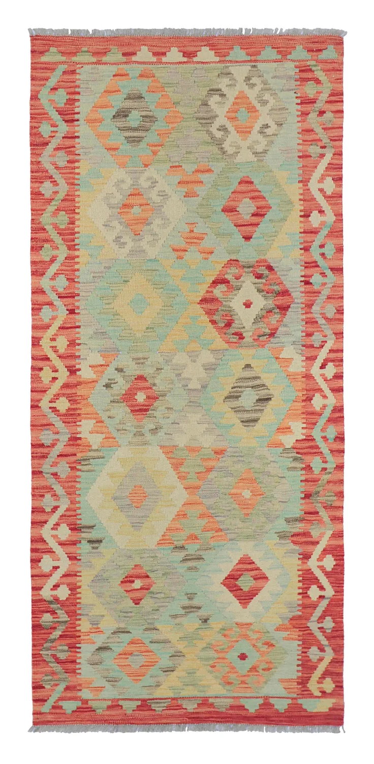 Orientalsk Teppe - Vegi Kelim Hand Woven - 88 x 199 cm (Størrelse: 88 x 199 cm)