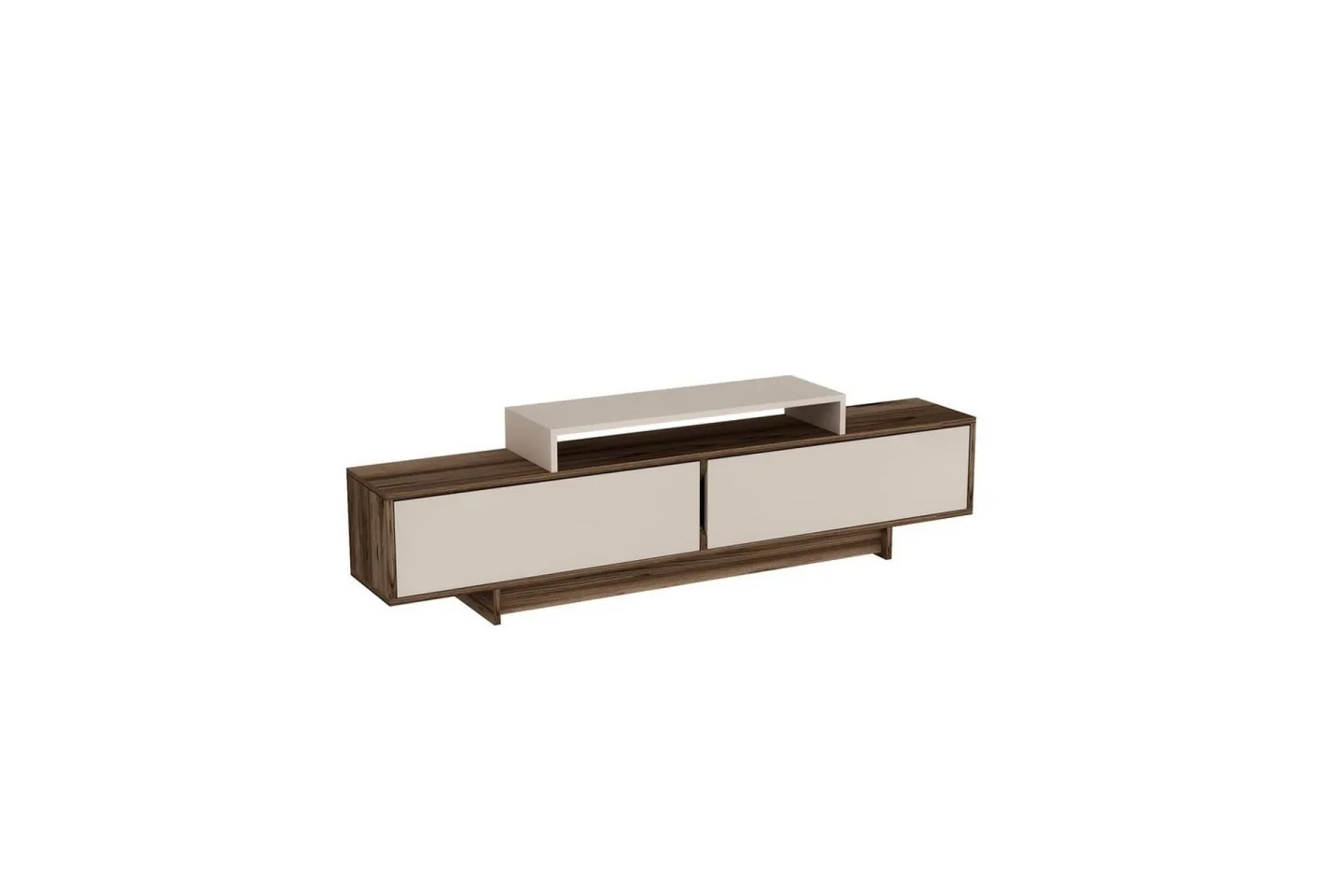 Durros Tv-bänk 180 cm - Valnöt/Beige