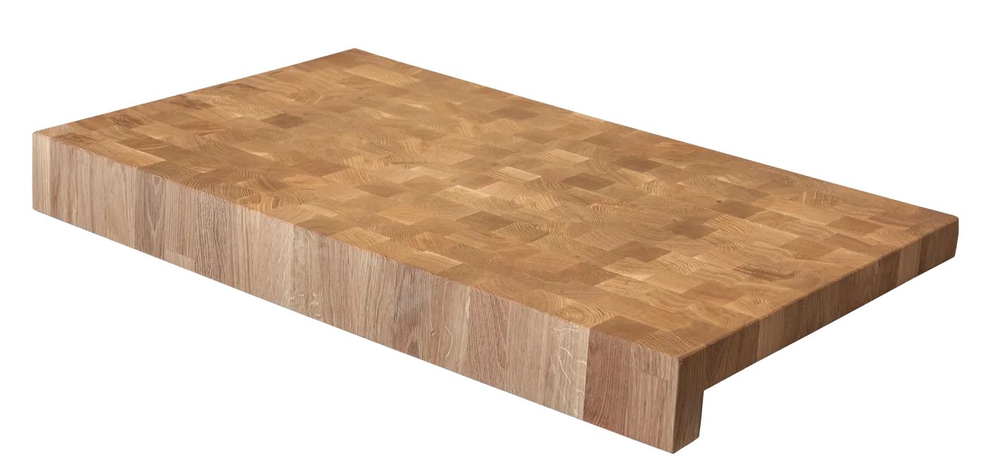 Schneidebrett Eiche - Hirnholz (80 x 45 cm)