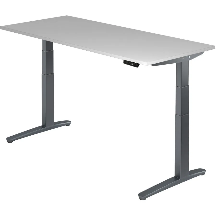Schreibtisch Office grau Holzwerkstoff B 180 T 80 cm