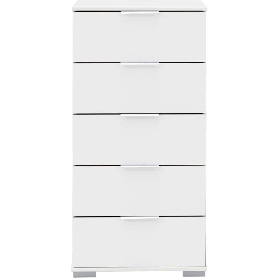 Kommode Peyton A Weiss Holzwerkstoff 49 cm 41 cm
