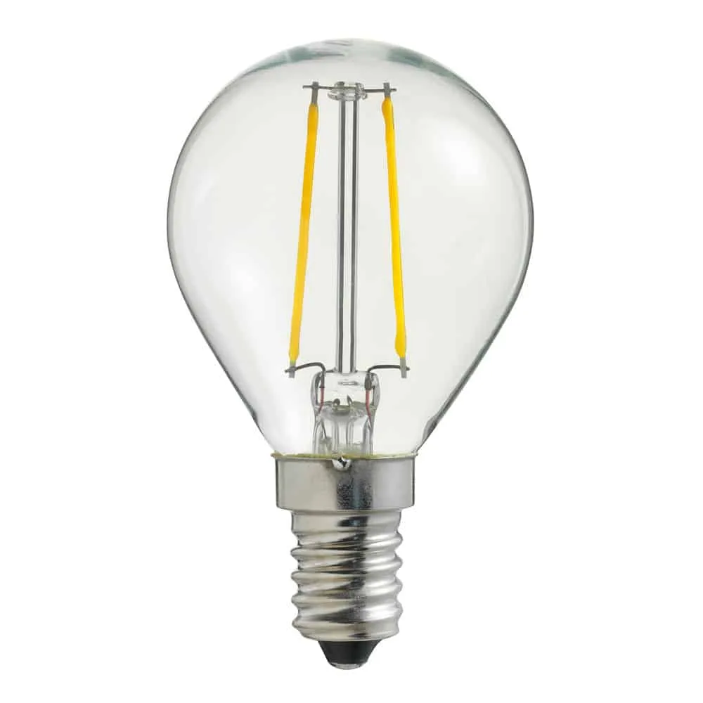 Klotlampa LED Uni-Ledison Klar 100lm 822 E14