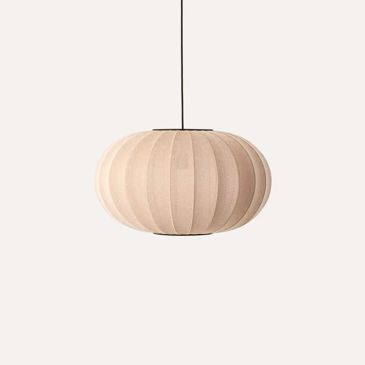 Knit-Wit 57 Oval Pendel Sand Stone - Made By Hand - Soverom - Aluminium