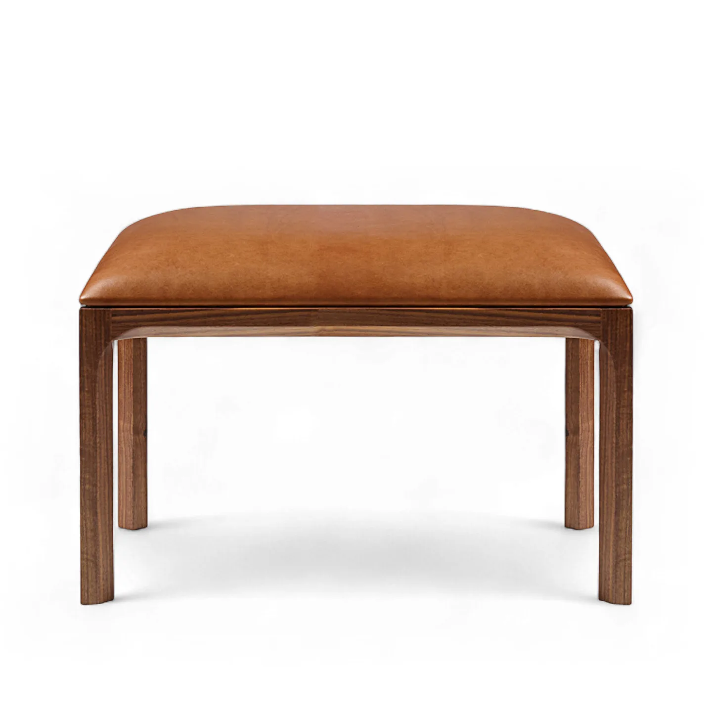 Dagmar - Entre Stool Cognac Walnut - Pallar - Kai Kristiansen - Träfärgad - Läder/Trä
