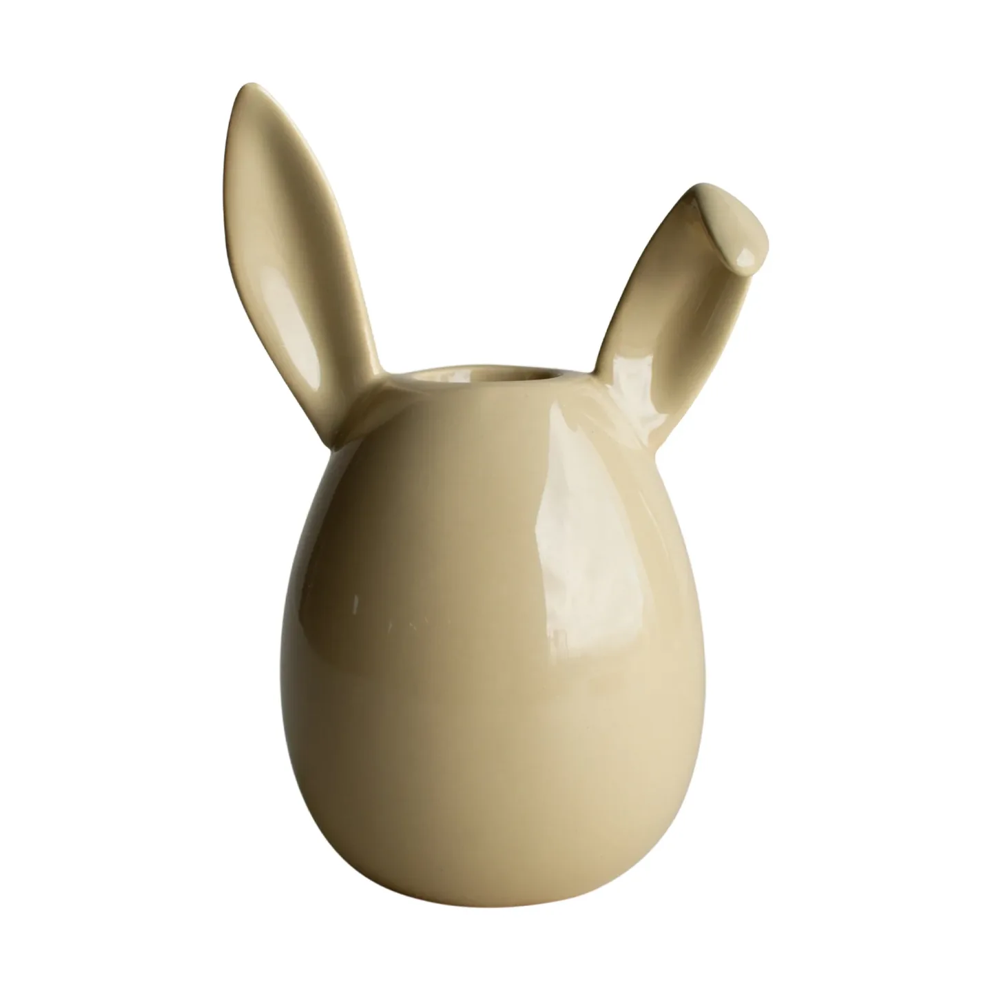 DBKD Rabbit Kerzenständer 13 cm Shiny yellow