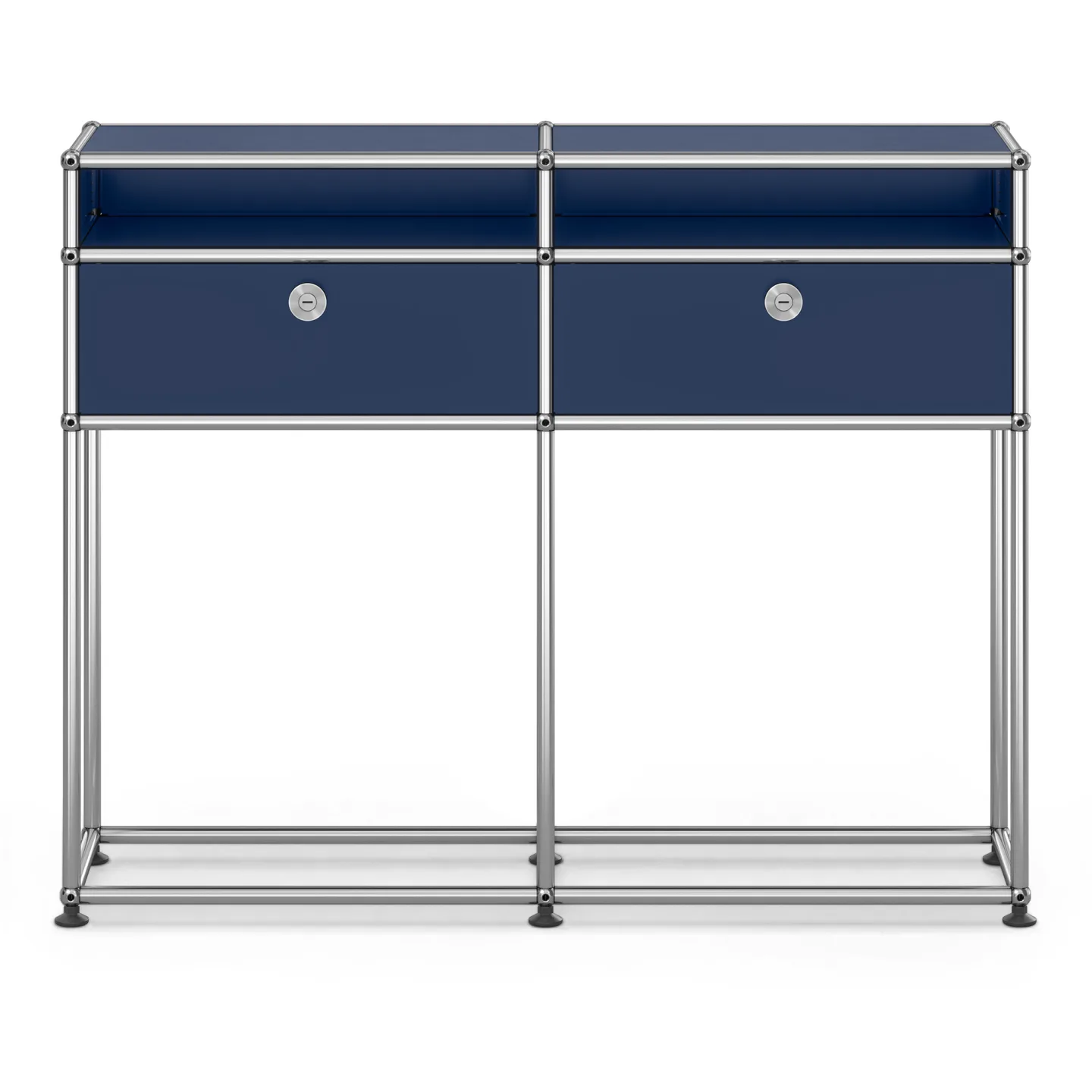 USM - USM Haller Sideboard M51 Steel Blue - Skänkar och sideboards - Fritz Haller & Paul Schärer - Blå - Metall