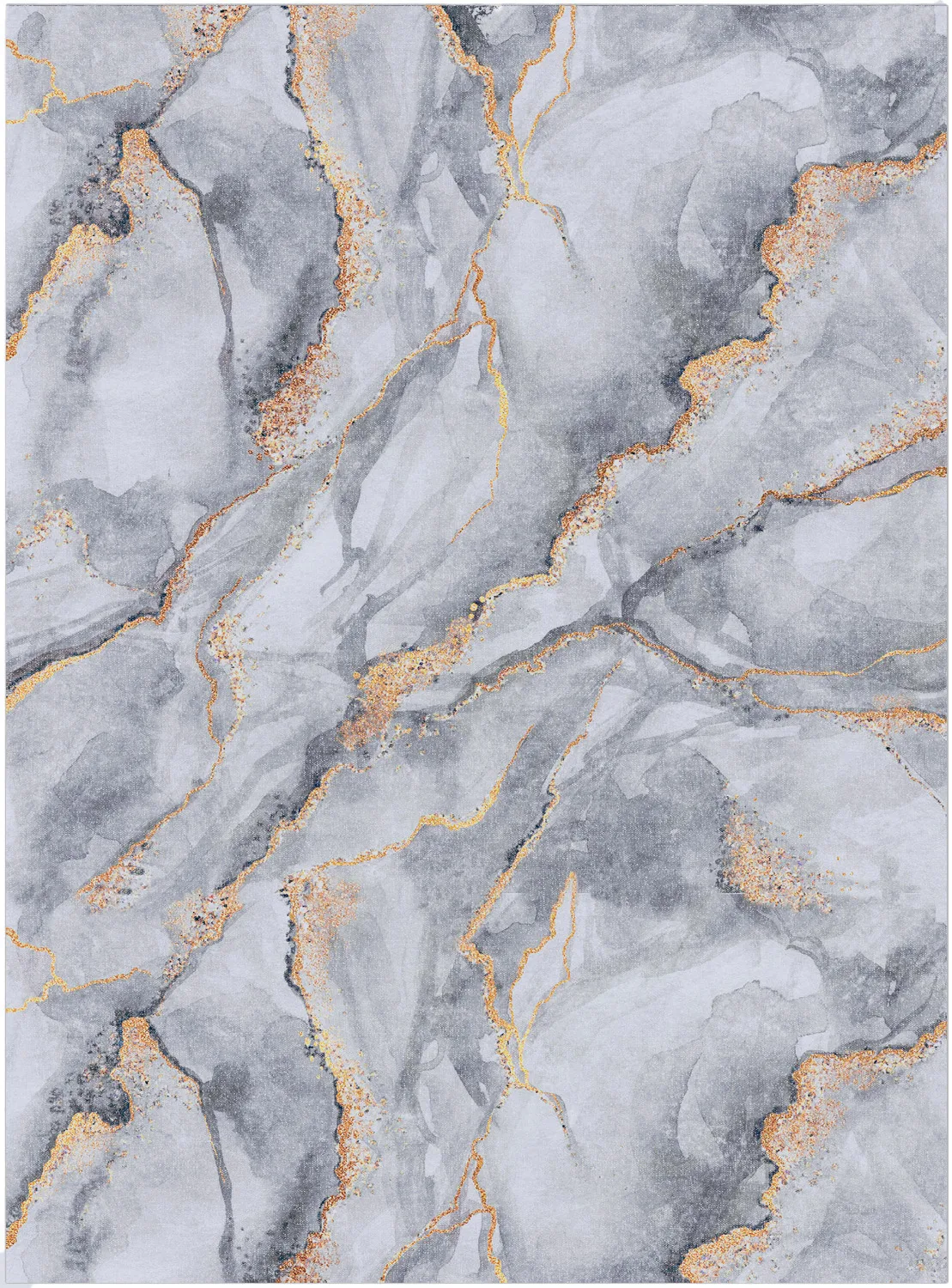 Wilton-teppe - Genova (grå/hvit/gull) (Størrelse: 240 x 340 cm)