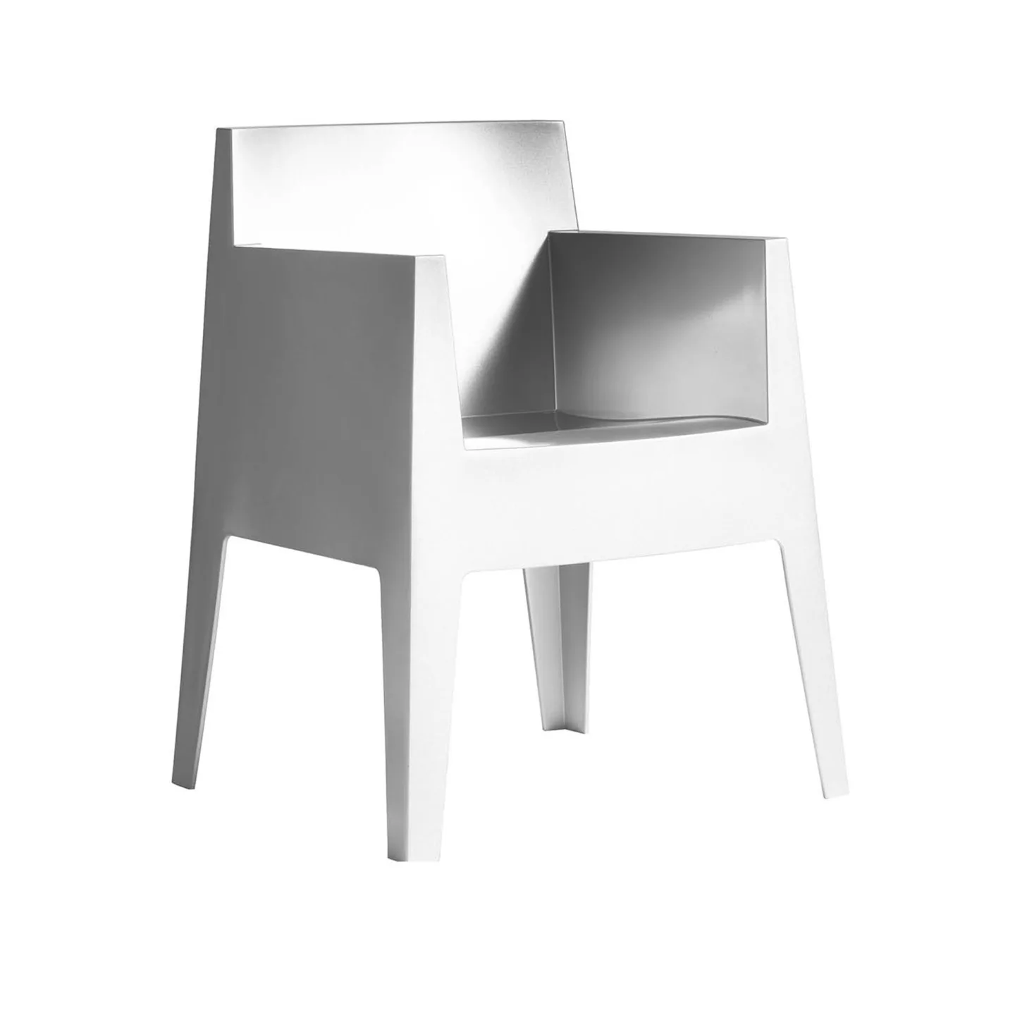 Driade - TOY, Stackable Armchair - White - Matstolar utomhus - Philippe Starck - Vit - Plast