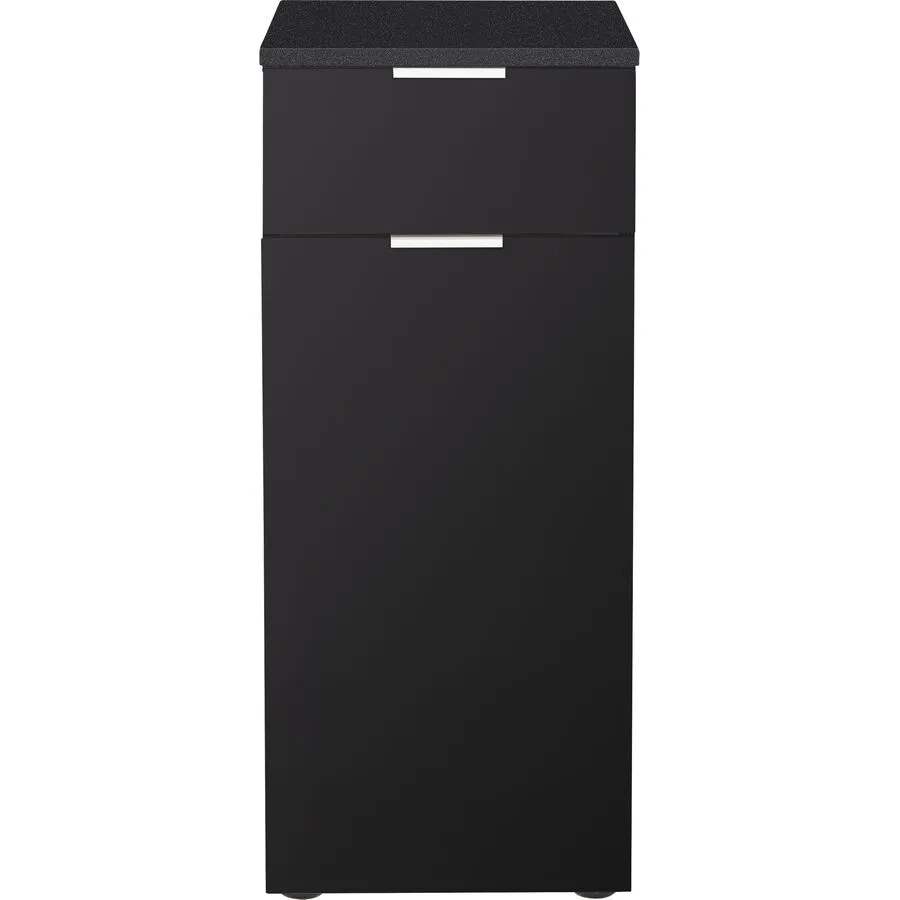 Kommode Noe anthrazit Holzwerkstoff/Glas B 35 H 84 cm