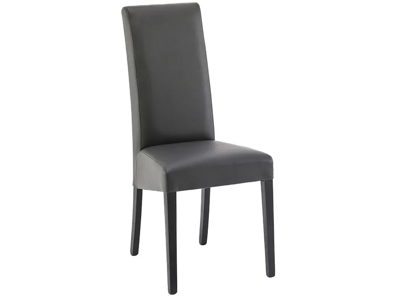Stuhl BOSTON Synthetisches Leder schwarz