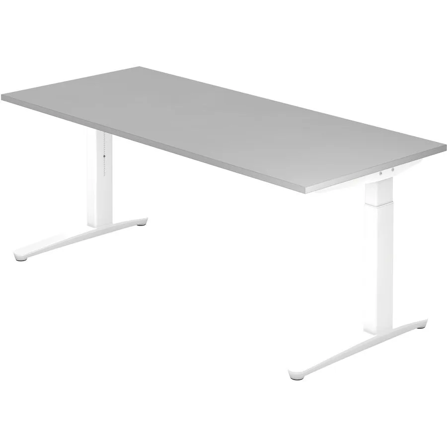 Schreibtisch Office grau Holzwerkstoff B 180 T 80 cm