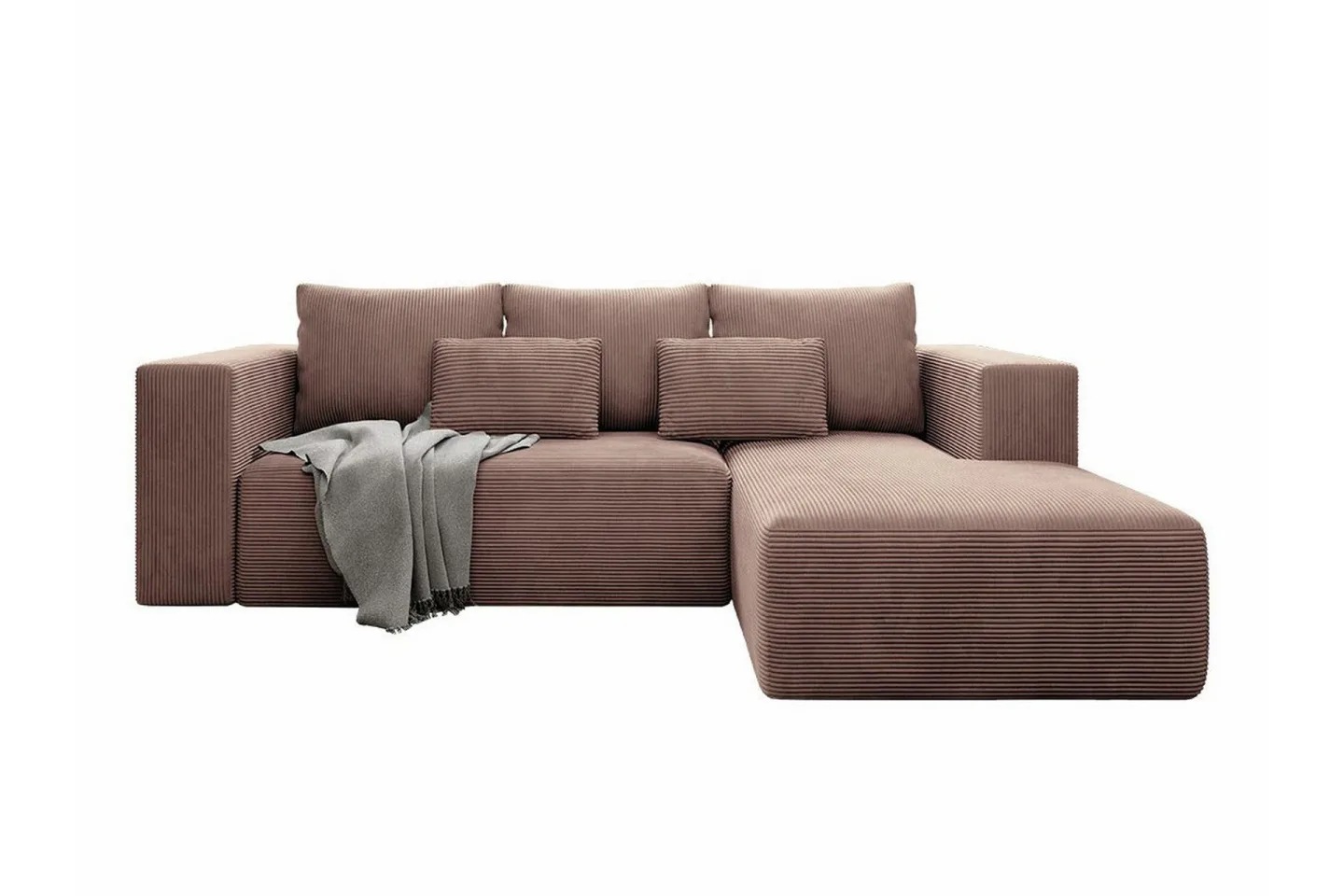 Listowel 3-sits Hörnbäddsoffa Brown -