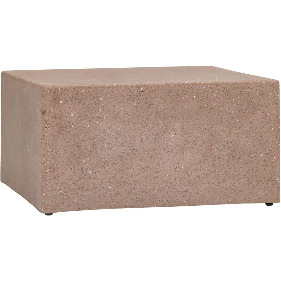 Gartentisch Merano rosa Terrazzo B 60 H 30 cm