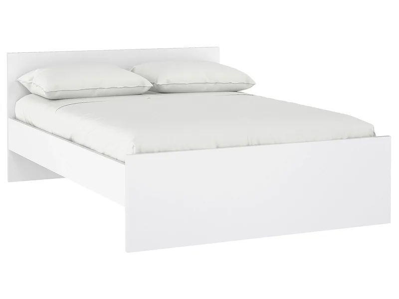 Bett NAIA 140x200cm spanplatte weiss lackiert