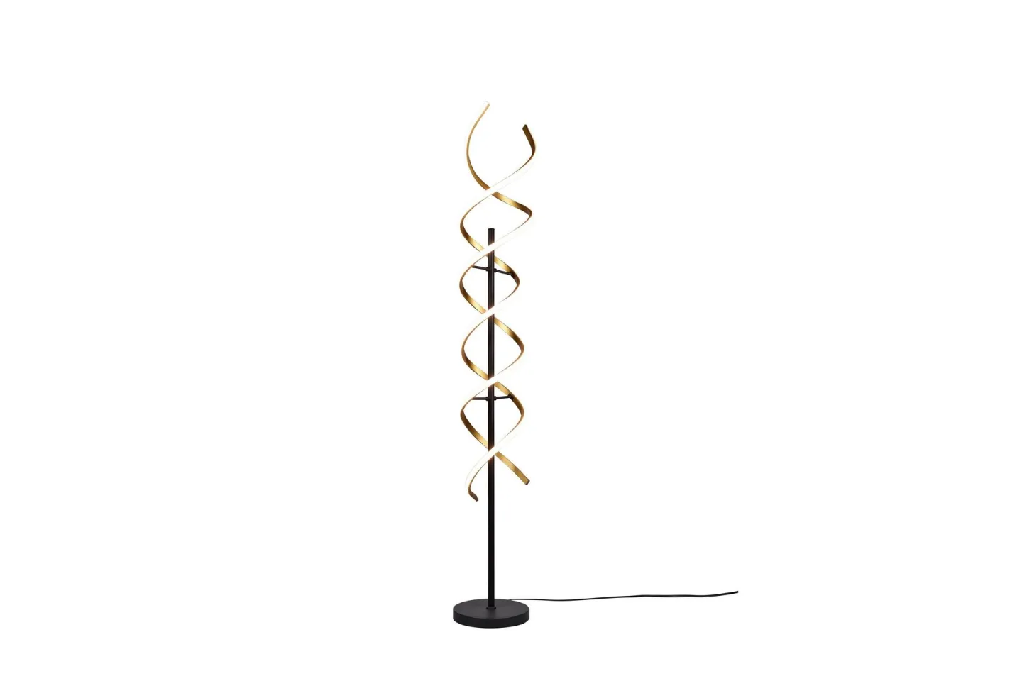 Sequence LED Golvlampa mattmässing/ mattsvart - Matt mässing/Matt svart