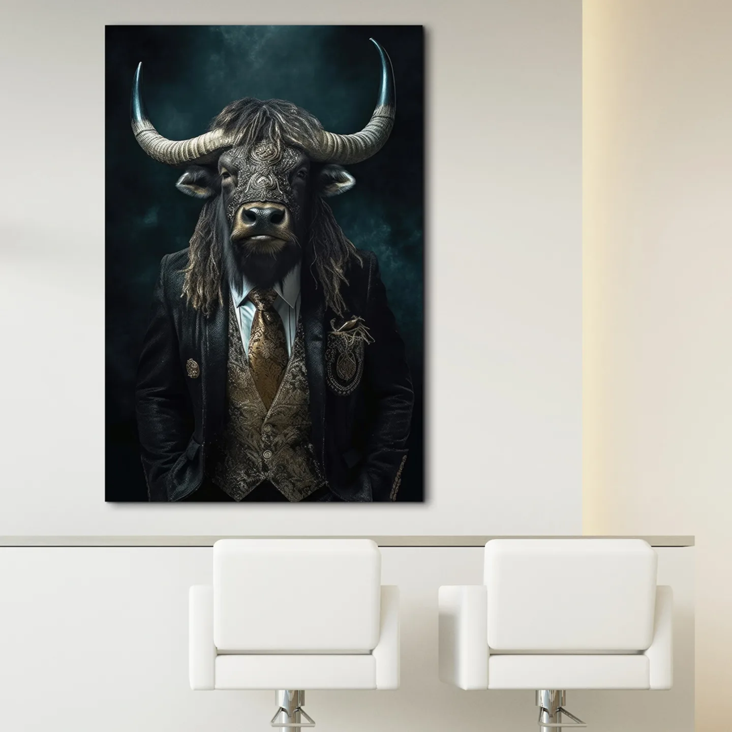 image LAND Acrylglasbild Stylish Mr. Bull | Schubiger Möbel