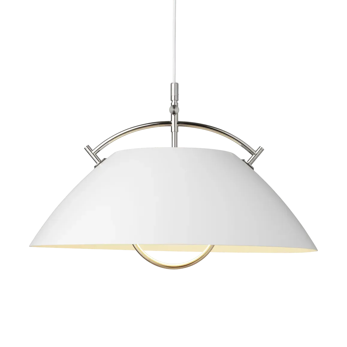 Carl Hansen & Søn HJW37 The Pendant med hiss White-nickel