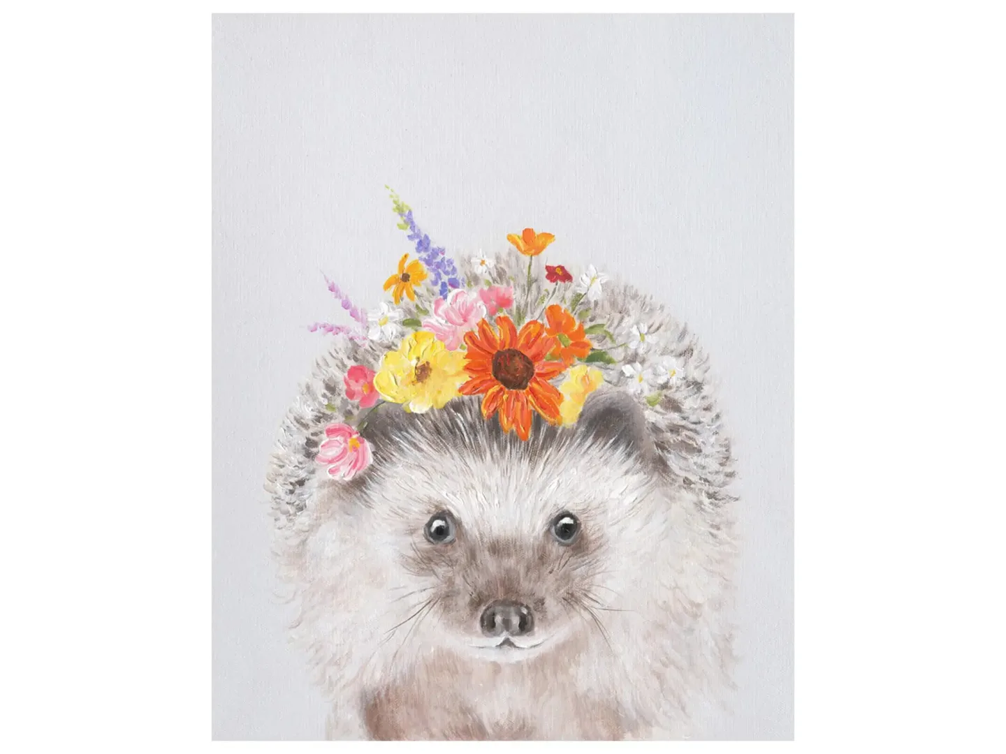 image LAND Bild Igel mit Blumen | Schubiger Möbel