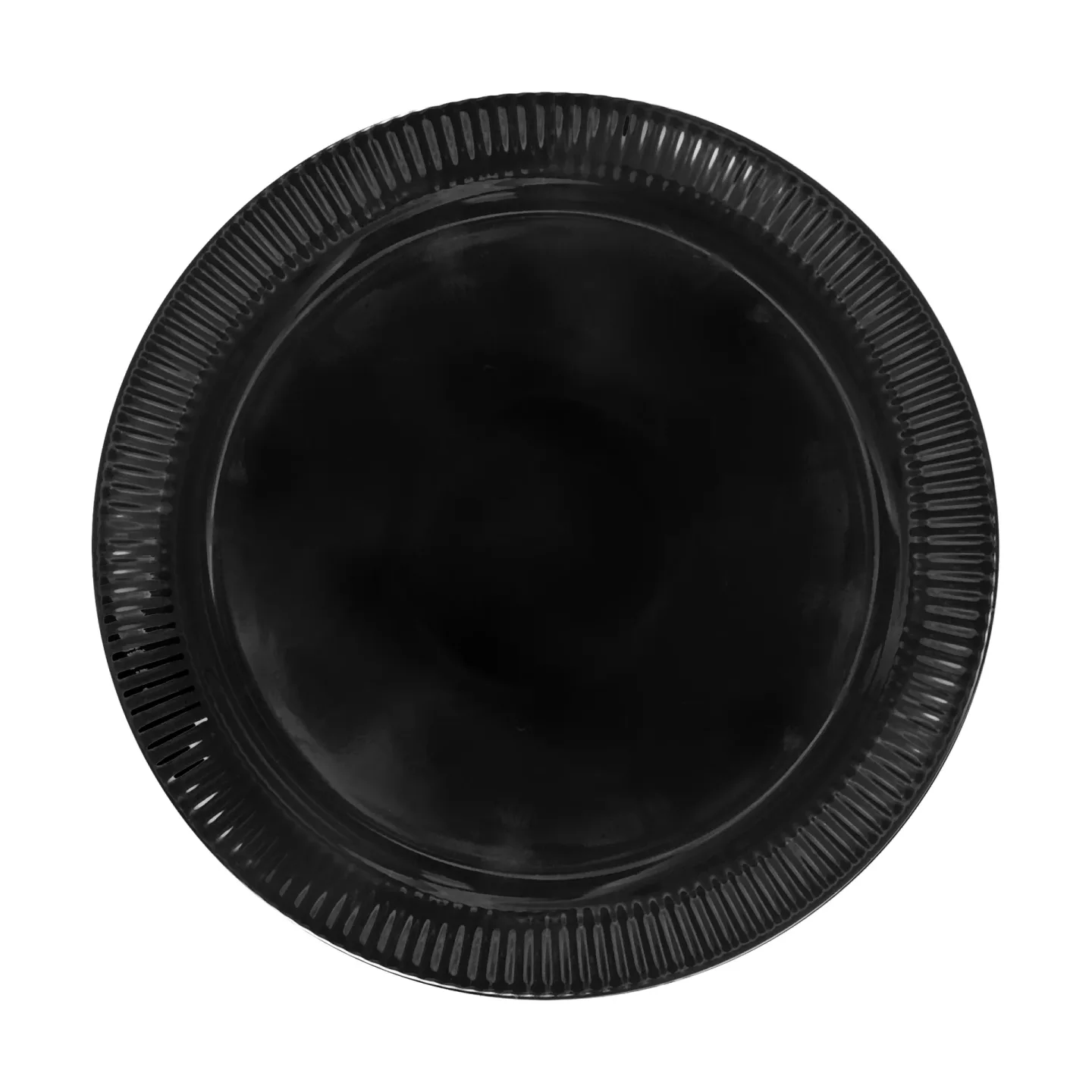 Sagaform Inka Dessertteller Schwarz, Ø17 cm