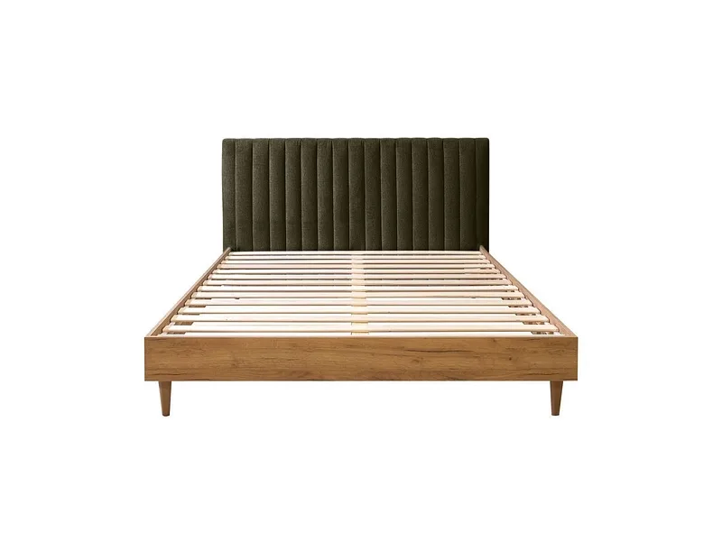 Bett BOBOCHIC OCEANE 180x200cm stoff mit textur grün