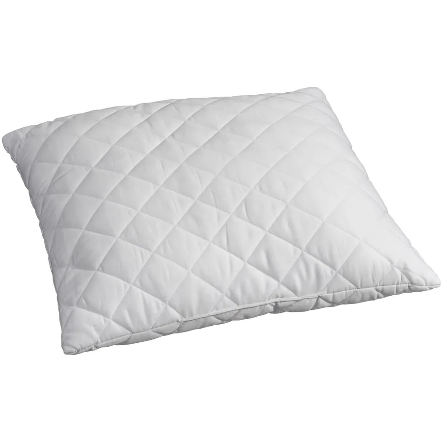 Billerbeck Kissen Leni Weiss Polyester 65 cm 65 cm - Farbe: Weiß - Material: 100% Baumwolle, Satin, versteppt mit 50% Viskose (Bambus) und 50%