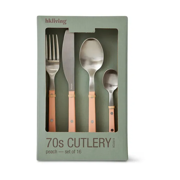 HKliving 70's Besteckset 16-teilig Peach
