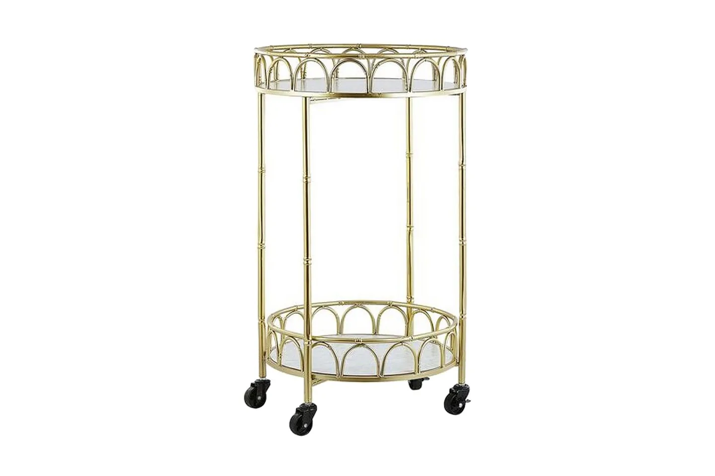 Shafter Serveringsvagn 48 cm - Guld