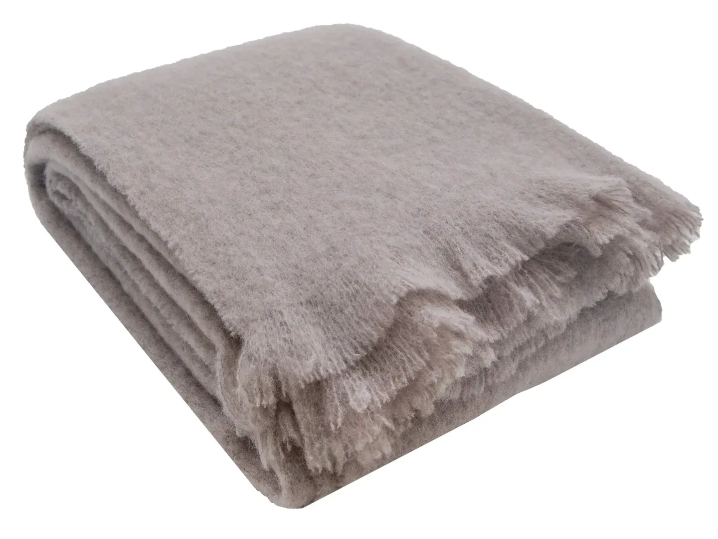 Sander AG Plaid Simba Taupe 130x180 cm | Schubiger Möbel