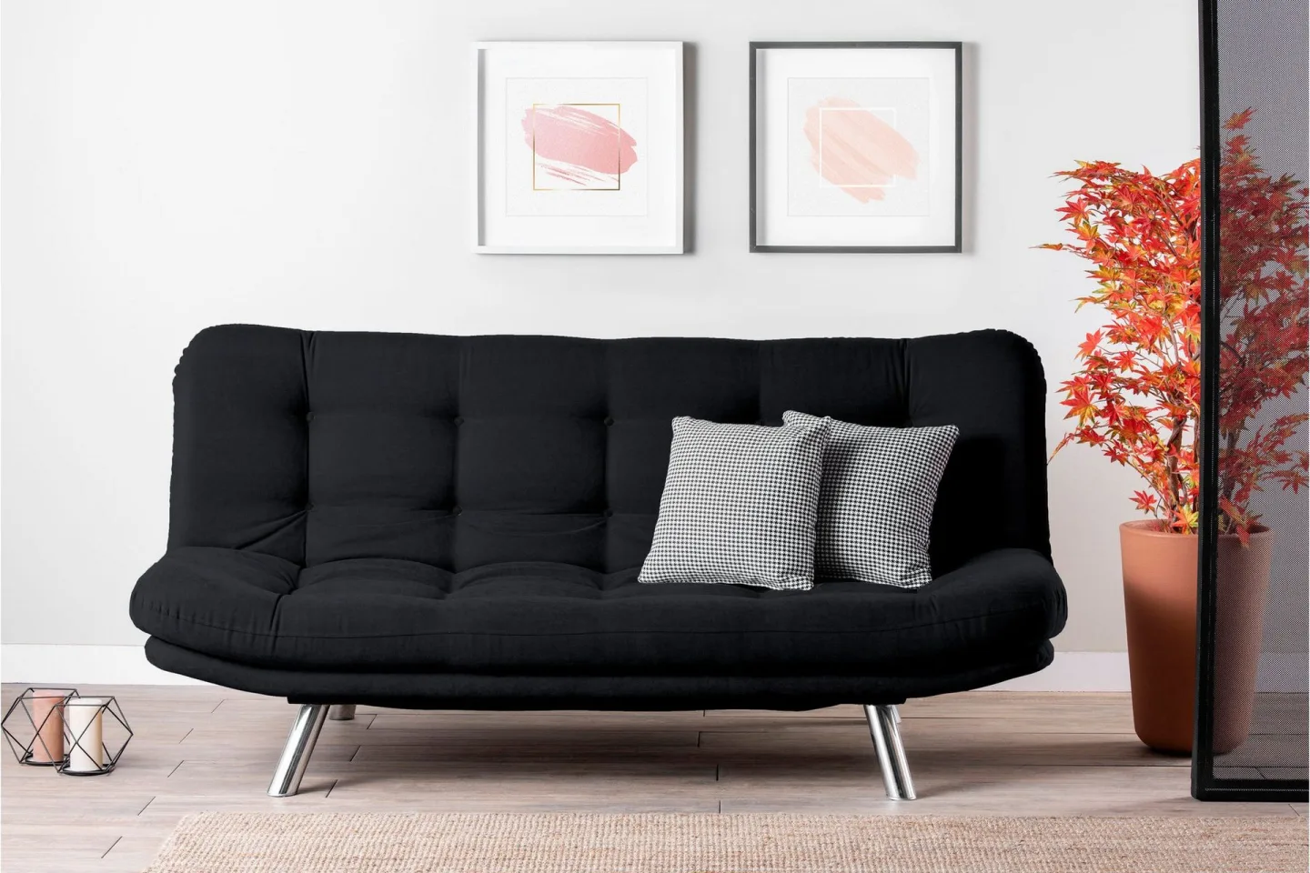 Kingaroy Bäddsoffa 3-sits 200x104 cm - Svart