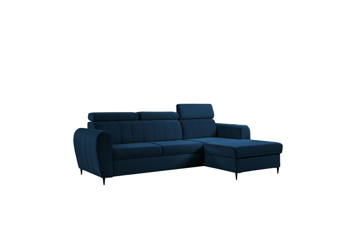 Hoffman Soffa med Divan 3-sits - Marinblå